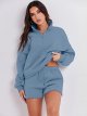 Women's Cozy Casual Pajamas Short Sweatsuit Sets