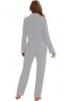 Button up Pajamas for Women, Long Sleeve Sleepwear Soft Loungewear